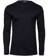 T530 530 Tee Jays Long Sleeve Interlock T-Shirt Black colour image